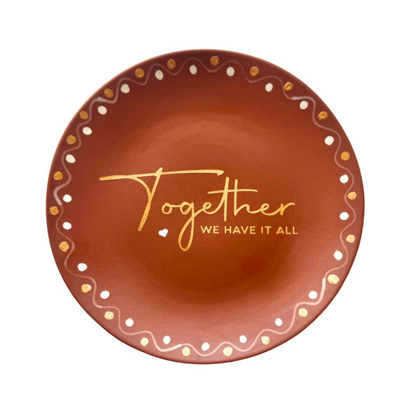 Together we have it all | Wall Plate | Home Decor | Hand Lettered Gift