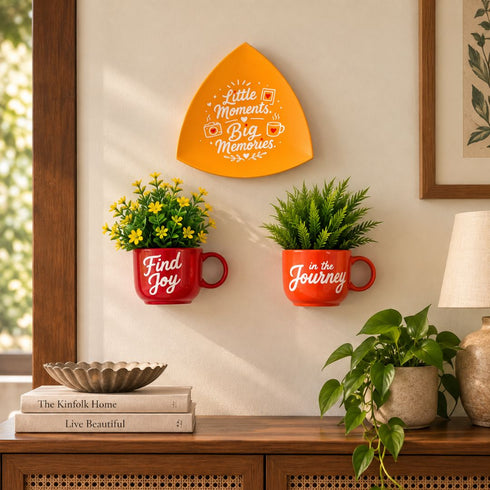 Little Moments Big Memories | Triangle Wall Plate Set