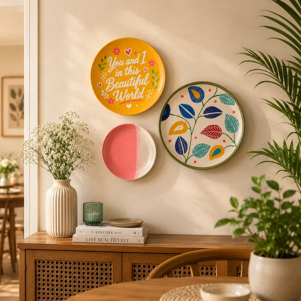 You & I in this Beautiful World | Wall Plate Set