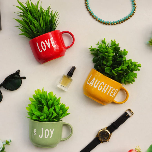 Love Laughter & Joy | Wall Planter for Balcony | Personalised Gift | Home Decor