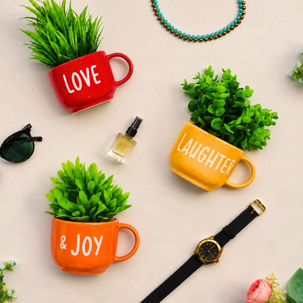 Love Laughter & Joy | Wall Planter for Balcony | Personalised Gift | Home Decor