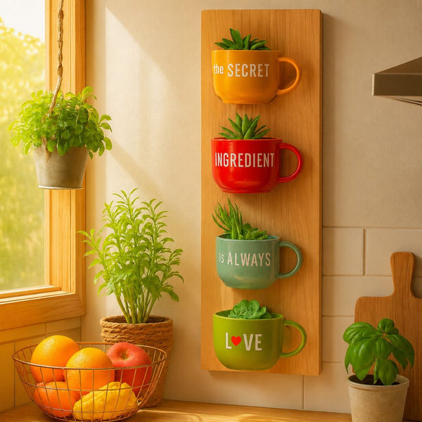 The Secret Ingredient Cup Planters | Personalised Gifts | Home Decor