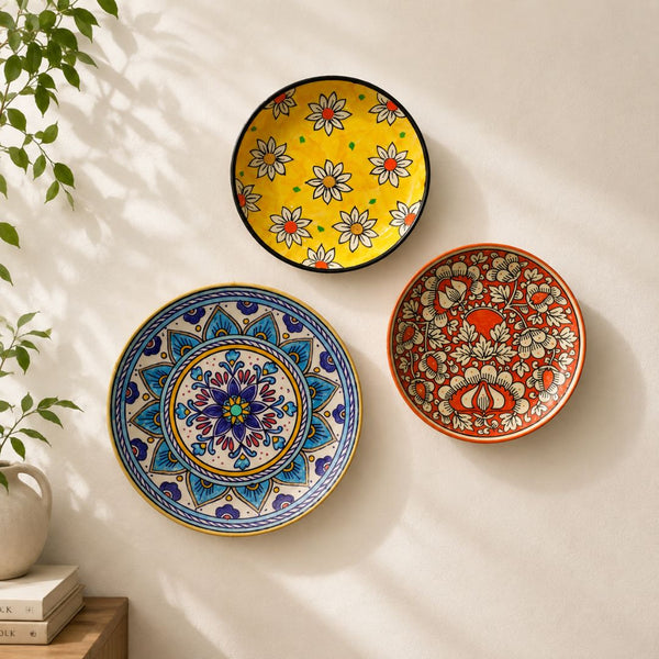 Bright & Beautiful Wall Plate Set | Home Decor & House-warming Gift