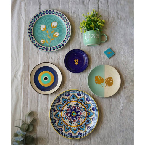 Teal Blue Wall Decor Combo - Buy 4, Get 4 FREE!