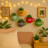 Happy Words Wall Decoration | Ceramic Cup Planters | Home Decor & Personalised Gifts for Family