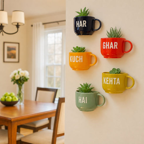 Har Ghar Kuch Kehta Hai | Wall Planter Outdoor | Home Entrance Decor | House Warming Gifts India