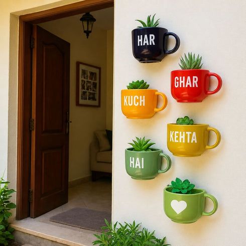 Har Ghar Kuch Kehta Hai | Wall Planter Outdoor | Home Entrance Decor | House Warming Gifts India