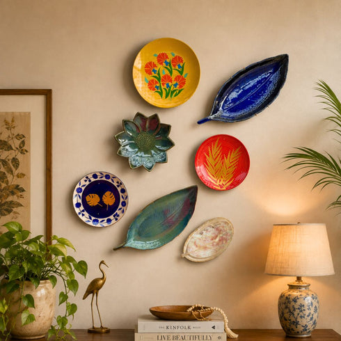 Leafy Affair Wall Plate Set | Quirky Home Decor & Giftable