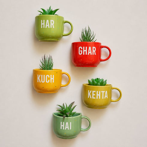 Har Ghar Kuch Kehta Hai | Wall Planter Outdoor | Home Entrance Decor | House Warming Gifts India