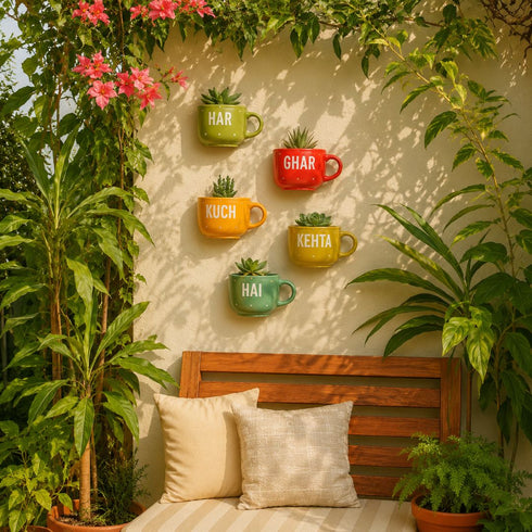 Har Ghar Kuch Kehta Hai | Wall Planter Outdoor | Home Entrance Decor | House Warming Gifts India
