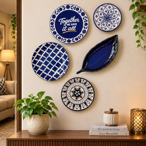 💙 Together, We Have It All - Ceramic Wall Plate Set