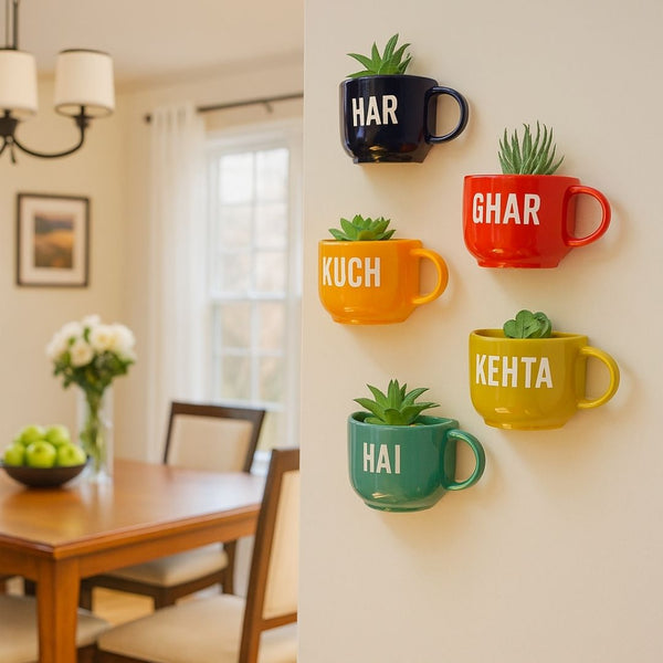 Har Ghar Kuch Kehta Hai | Wall Planter Outdoor | Home Entrance Decor | House Warming Gifts India