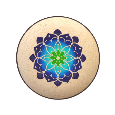 Colorful Mandala Wall Art - Lotus Mandala Wall Plate Decor - Peacock Hues - Spiritual Home Decor - House Warming or Grihapravesh Gift - Free Shipping India - Buy Online
