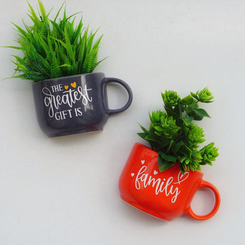 The Greatest Gift | Cup Planters | Home Decor | Quirky Gifts