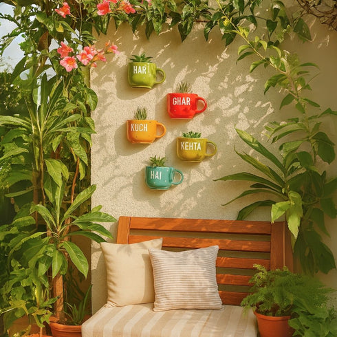 Har Ghar Kuch Kehta Hai | Wall Planter Outdoor | Home Entrance Decor | House Warming Gifts India