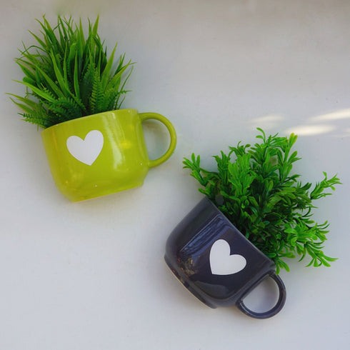 Heart Planter on Wall | Cup Planters on Table | Gift Planters | Home Decor