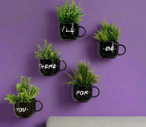 F.R.I.E.N.D.S cup planters | I'll Be There For You Wall Planters | Ceramic Home Decor