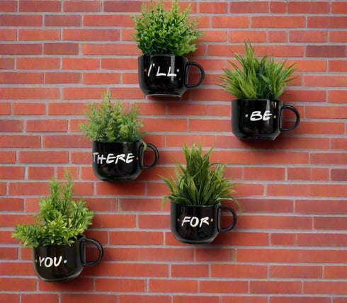F.R.I.E.N.D.S cup planters | I'll Be There For You Wall Planters | Ceramic Home Decor