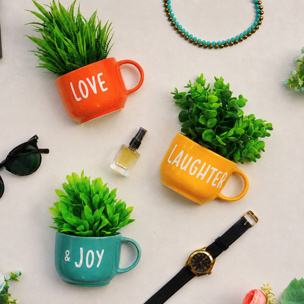 Love Laughter & Joy | Wall Planter for Balcony | Personalised Gift | Home Decor