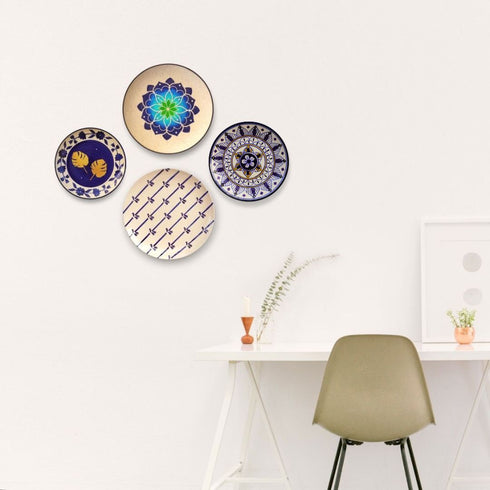 Jaipur Blue Pottery Wall Plates | Home Decor & Gift