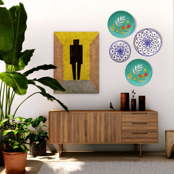 Santorini Blues | Wall Plate Set | Home Decor & Gift