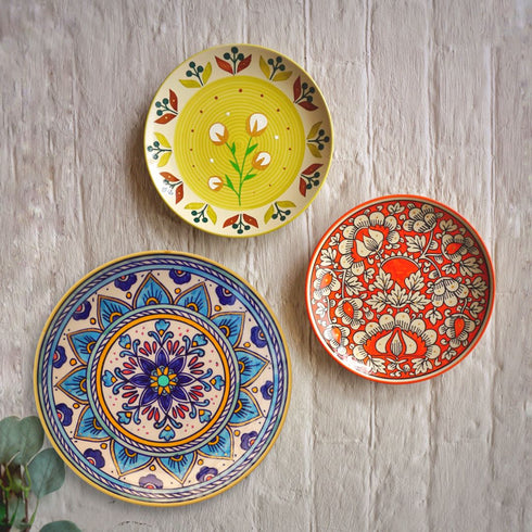 Bright & Beautiful Wall Plate Set | Home Decor & House-warming Gift