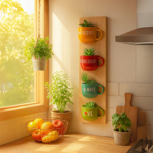 The Secret Ingredient Cup Planters | Personalised Gifts | Home Decor