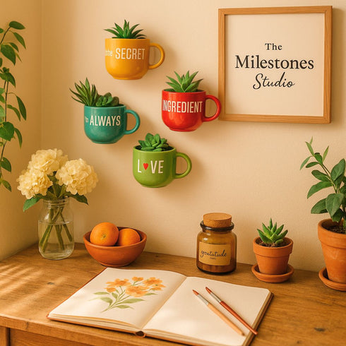The Secret Ingredient Cup Planters | Personalised Gifts | Home Decor