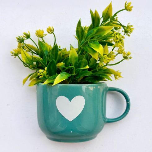 Heart Planter on Wall | Cup Planters on Table | Gift Planters | Home Decor