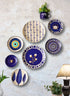 Chic Blue Pottery | Wall Plate | Home Decor & Gift