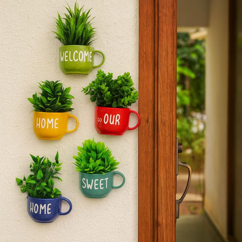 Welcome Home | Entrance Wall Decor Planter | House Warming Gifts | Home Decor