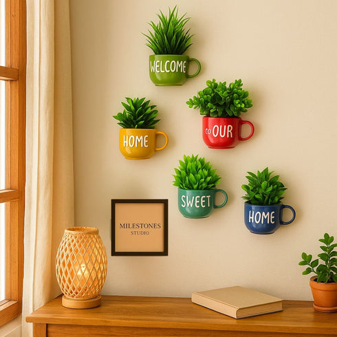 Welcome Home | Entrance Wall Decor Planter | House Warming Gifts | Home Decor