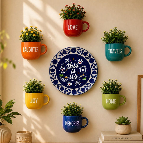 This is Us | Cup Plates & Planters Combo