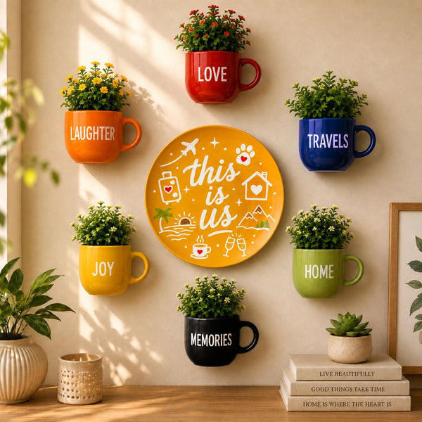 This is Us | Cup Plates & Planters Combo