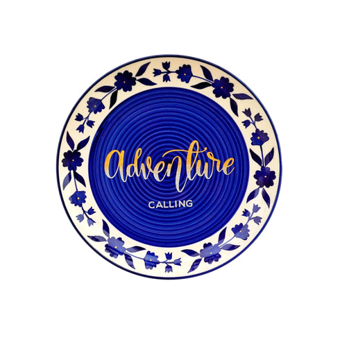 Wall Plate - Adventure Calling - Royal - Home/Office Decor - Personalised Gifting - Wall Decor -Buy Online - Free India Shipping