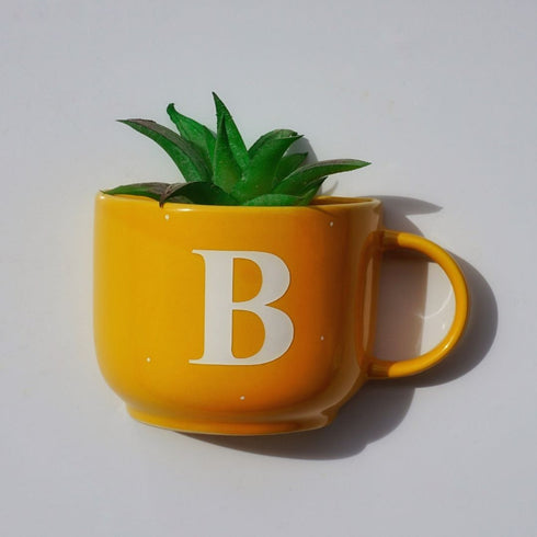 Monogram Cup Planters | Table Accessories | Personalised Gift | Wall Decor