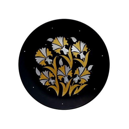 Tropical Blast Wall Plate Painting | Home Decor Plates | Hand Painted Gift | elegant floral wall plate