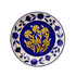 Wall Plate - Blue Floral Pattern - Gold Detailing - Wall Decor - Home Decor - Buy Online India - Free Shipping