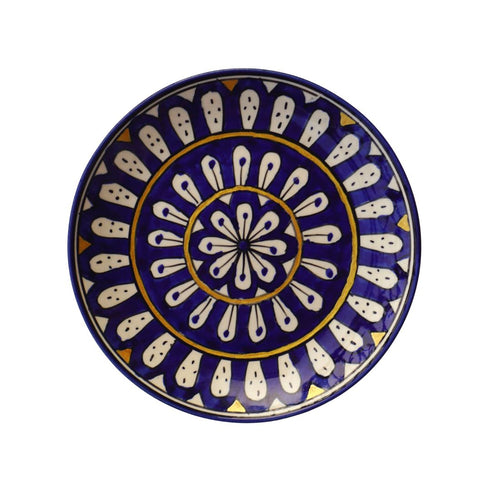 Blue-ti-Phool Wall Plate | Home Decor and Gift