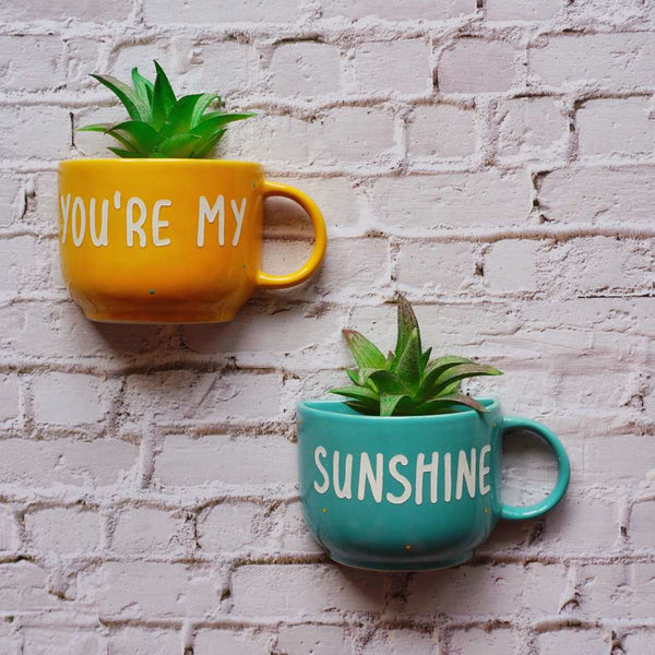 You are my Sunshine | Ceramic Wall Planter | Table Accessory | Personalised Gift | Home Decor