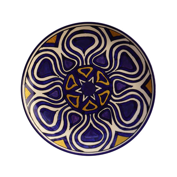 Cleopatra Blue Pottery Wall Plate | Home Decor & Gift