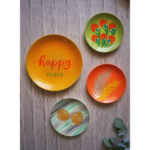 happy place wall hanging decor - house warming gift - happy place sign - signage for home - buy online India - Free Shipping