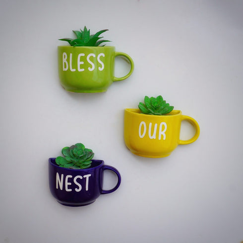 Ceramic Wall Decoration - Entrance Home Decor - Bless-our-nest-Classy House warming Gift -buy online India - free shipping