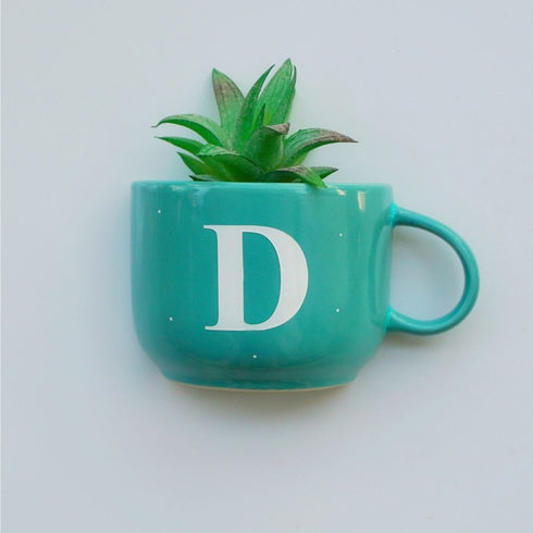 Monogram Cup Planters | Table Accessories | Personalised Gift | Wall Decor