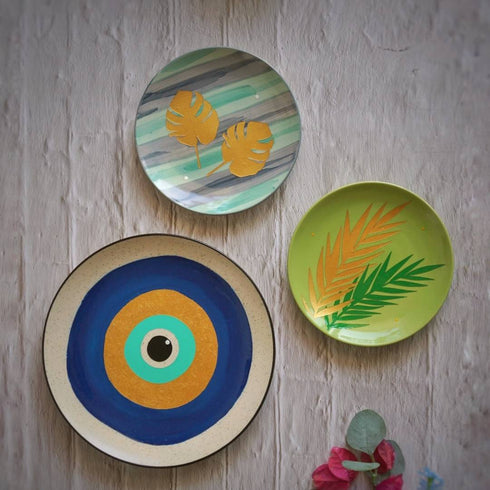 Evil Eye decorative wall plates - Buy online India at The Milestones Studio to avail Free Shipping.