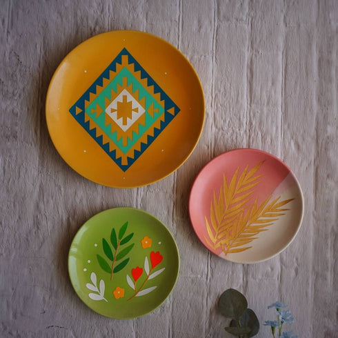 Pink Paradise | Decorative Wall Plate Set | Home Decor & Wedding Gift