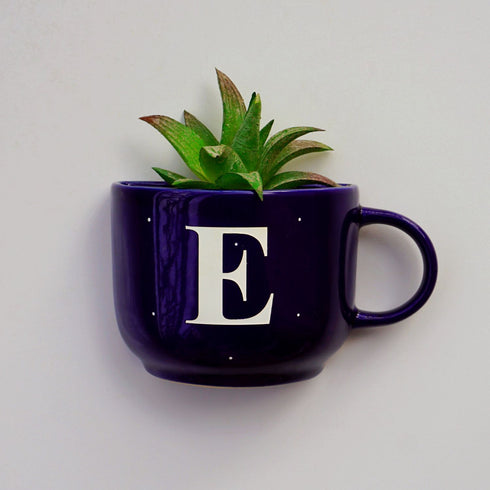 Monogram Cup Planters | Table Accessories | Personalised Gift | Wall Decor