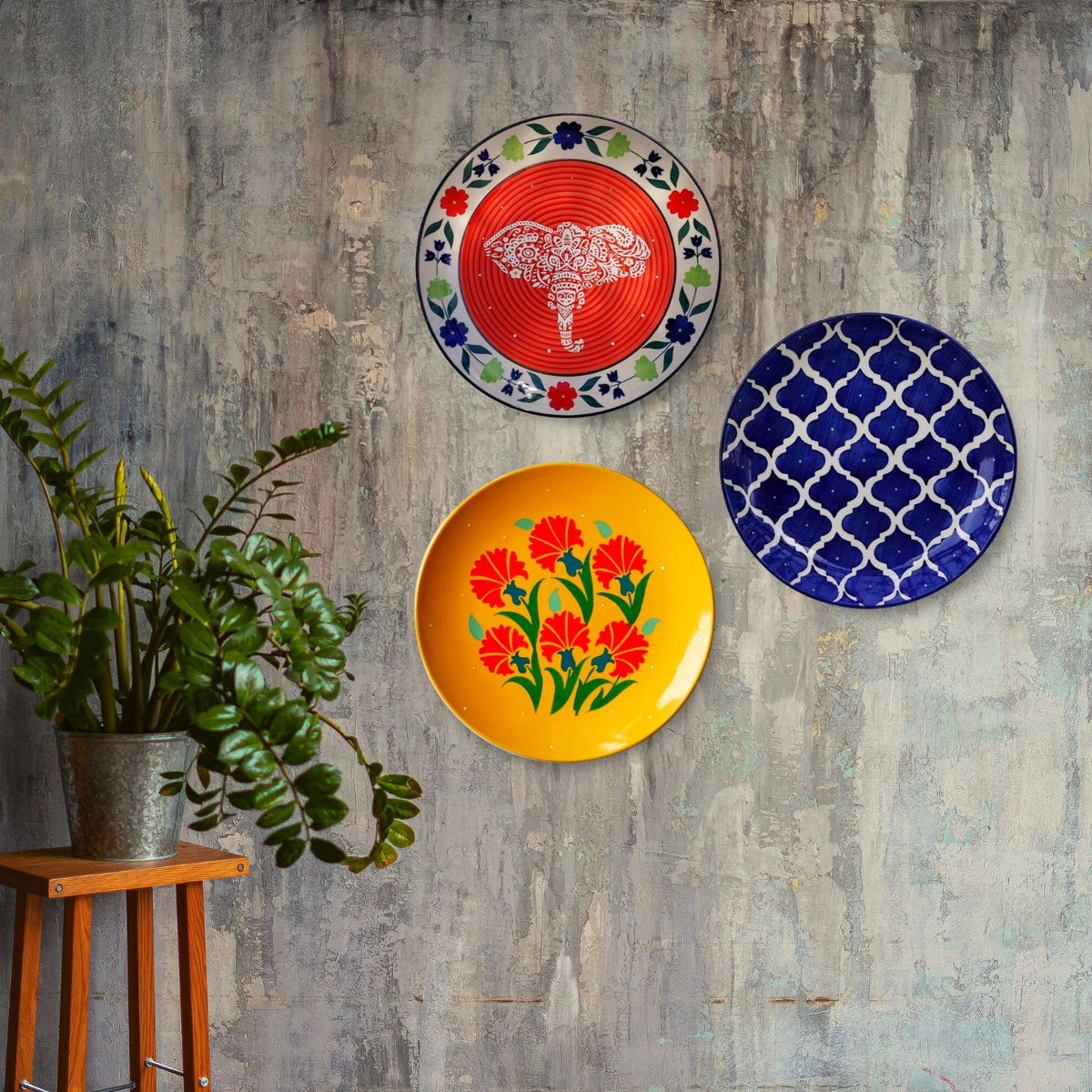 Entrance Wall Decor Plate Set | Gallery Wall Decor for Home Entrance ...