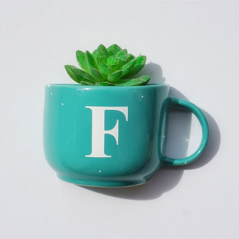Monogram Cup Planters | Table Accessories | Personalised Gift | Wall Decor