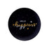 Black Wall plate - Black and Gold Silver - Hand Lettered Happy Quote - Hello Happiness - Home Decor and Special Gift - buy online - free shipping india